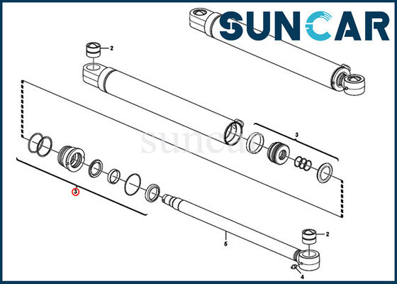 kaufen Boom-Ausgleich-Zylinder-Service-Kit Fits For Heavy Equipment-Modelle EC35C SUNCARVO.L.VO VOE15016631 VOE 15016631 online manufacture