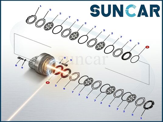 Kaufen 8J6069 + 5J8375 + 8J6070 Kolbenstange Versiegelung Kit für CAT Online-Herstellung