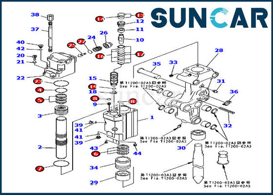 kaufen Hydraulische Unterbrecher-Robbe Kit For Komatsu Excavator PC30R-8 des Arm-BK301Z-SK1 online manufacture