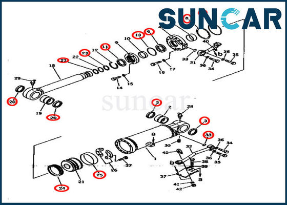 kaufen Rollsiegel-Ausrüstung 707-99-73050 des Aufzug-ISO9001 für D275A-2 KOMATSU online manufacture