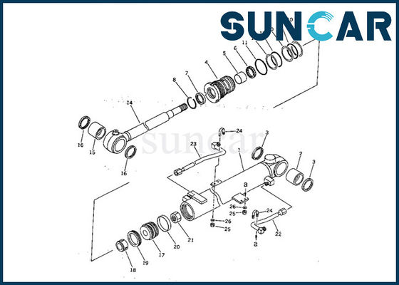 kaufen 707-98-12270 Teilservice-Ausrüstung Modells Boom-Rollsiegel-Kit Komatsu Excavators PC07-2 innere online manufacture