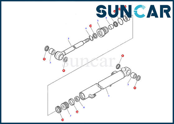 kaufen 878000377 Modell-Repair Oil Seal-Dichtungs-Ausrüstung der Arm-Rollsiegel-Ausrüstungs-KOMATSU-Service-Ausrüstungs-PC07-2 online manufacture