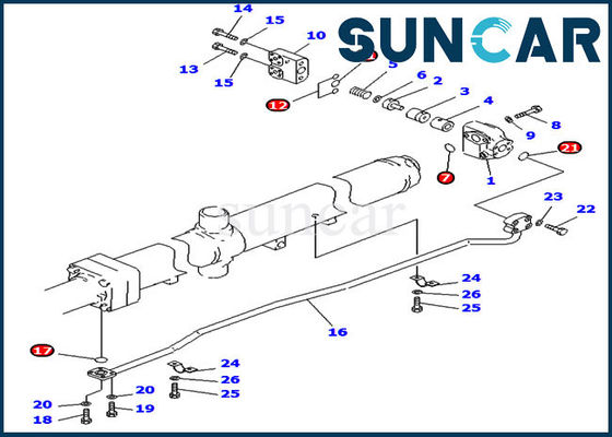 kaufen 707-99-67430 Blatt-Aufzug, der Kit Cylinder Service Kit Fits D475A-3 D475A-2 KOMATSU versiegelt online manufacture