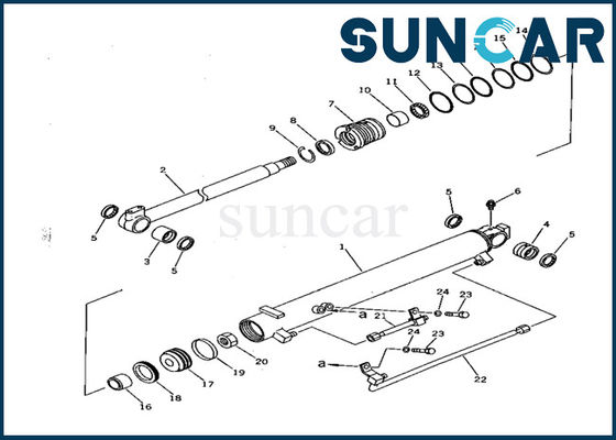 kaufen Bagger-Sealing 707-98-22020 Service-Ausrüstung der Blattneigungs-Rollsiegel-Ausrüstungs-PC28UU KOMATSU online manufacture
