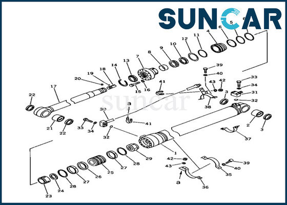 kaufen KOMATSU-Ersatz-Ausrüstungen der Arm-Rollsiegel-Ausrüstungs-707-99-44200 für innere Teile PC100-5C Baggers online manufacture