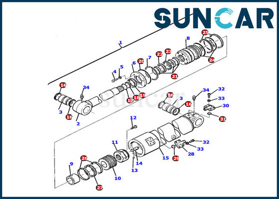 kaufen Rollsiegel Kit Komatsu Excavator Inner Repair des Arm-21D-61-12201 zerteilt Ausrüstung des Service-PC110R-1 online manufacture