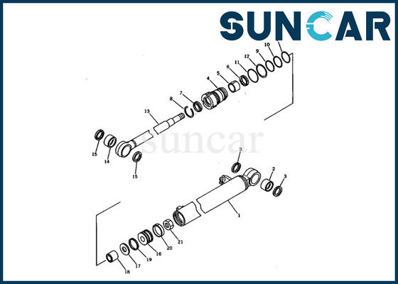 kaufen Hydrozylinder-Assy Komatsu Seal Kit Fitss PC03-1 des Boom-21S-63-02010 Bagger Inner Parts online manufacture