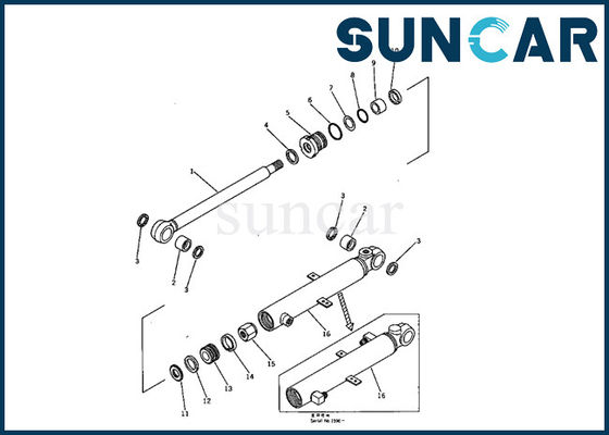 kaufen 707-00-50330 Ausrüstung der KOMATSU-Eimer-Rollsiegel-Ausrüstungs-PC05-1 Mini Excavator Cylinder Inner Service online manufacture