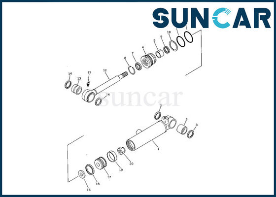 kaufen Blatt-Rollsiegel-Ausrüstungs-Sitzminides baggers PC05-5 der KOMATSU-Service-Ausrüstungs-707-00-60340 innere Teile online manufacture