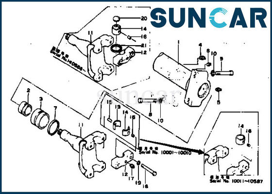 kaufen 154-61-05012 Hydrozylinder-Reparatur-Sets der KOMATSU-Dichtungs-Ausrüstungs-ISO9001 D80A-12 D80P-12 online manufacture