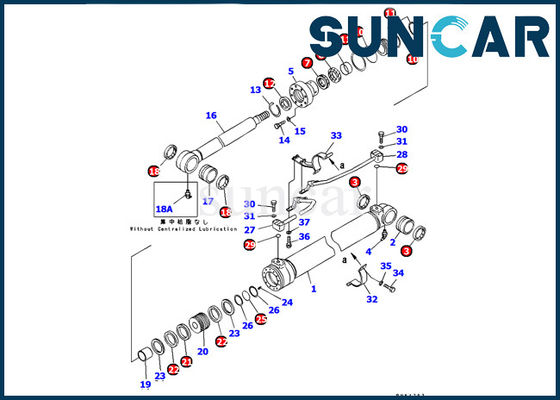 kaufen 707-99-37230 Bagger Boom Cylinder Seal Kit Resistance To High Pressure der KOMATSU-Service-Ausrüstungs-PC120-6 online manufacture