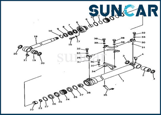 kaufen 707-98-43530 Bagger Sealing Kit Dump-Rollsiegel-Kit Fits Komatsus CD110R-1 PC128UU-2 online manufacture