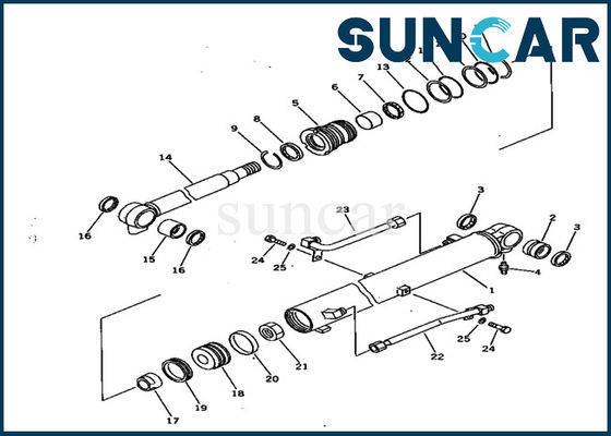 kaufen 707-99-15710 Boom-Rollsiegel Kit Oil Resistance Inner Service Kit Replacement KOMATSU PC28UU-1 online manufacture