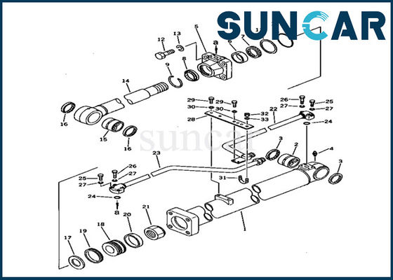 kaufen Der KOMATSU-Service-Ausrüstungs-707-98-38510 Reparatur-Dichtungs-Ausrüstung Boom-Rollsiegel-Ausrüstungs-des Bagger-PC150-1 online manufacture