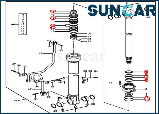 kaufen 4662895 Boom-Dichtungs-Reparatur Kit Cylinder Components For 120C 120D John Deere Replacement Parts online manufacture