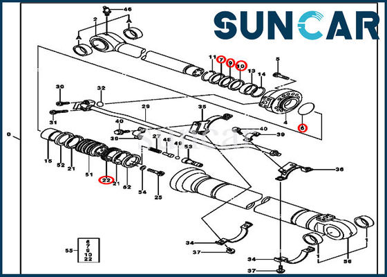 kaufen Arm-Zylinder-Service Kit Mechanical Seal Replacement Kits 230CLC JOHN DEERE 9207059 online manufacture