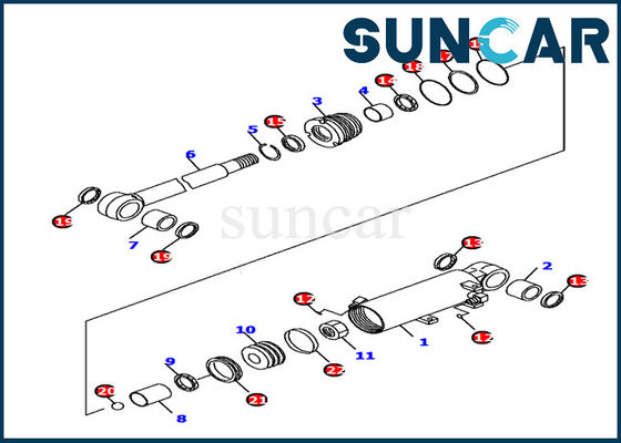 kaufen 707-98-12790 Blatt-Zylinder, der Bagger PC16R-3 Kit Cylinder Service Kit Fors KOMATSU versiegelt online manufacture