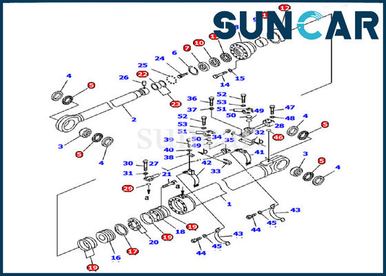 kaufen 707-99-85280 Arm-Zylinder, der Modell Kit Hydraulic Service Kit Fors KOMATSU Bagger-PC1600-1 versiegelt online manufacture