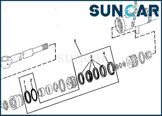 kaufen Zylinder-Ersatz-Reparatur-Set 690B 690 der Mengen-RE15907 hydraulische versiegelnde Ausrüstung DEERE online manufacture