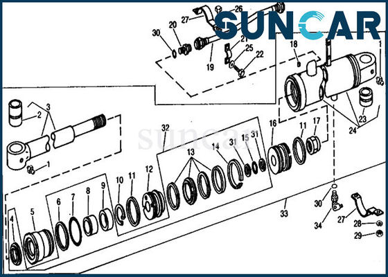 kaufen Mengen-Rollsiegel Kit Fits 690B John Deere Heavy Equipment des Ersatz-RE21401 online manufacture