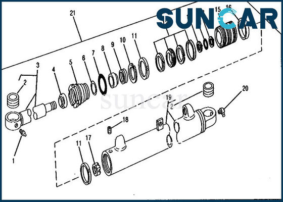kaufen Des Boom-RE18949 Rollsiegel-Reparatur-Set Dichtungs-der Ausrüstungs-690C 690CR 693C Deere online manufacture