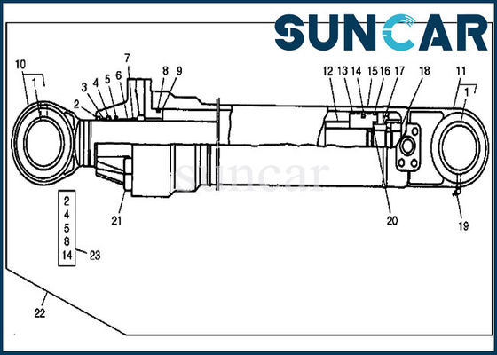 kaufen Boom-Rollsiegel-Reparatur Kit For 690D John Deere Service Parts der Dichtungs-Ausrüstungs-AT192187 online manufacture