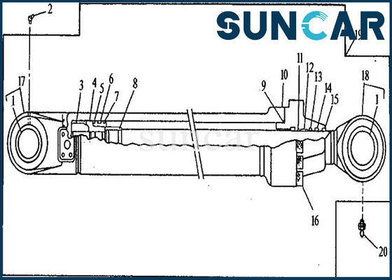 kaufen Dichtung Kit Hydraulic Cylinder Repair Kit des Boom-AH144594 passt 653G 690ELC John Deere online manufacture