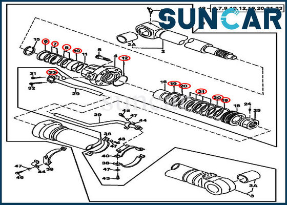 kaufen Rollsiegel-Reparatur-Kit Fors 790ELC des Arm-AT196467 Bagger John Deere Replacement Kits online manufacture