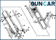 LZ00440 Boom Cylinder Seal Kit CASE CX460 Excavator Inner Parts Hydraulic cylinder Repair Kit
