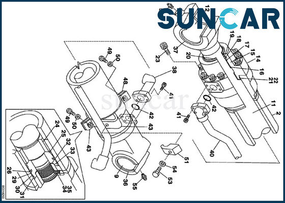 kaufen Innere Teile FALL LZ00447 Eimer-Rollsiegel-Kit Fits Heavy Equipments CX210 CX225SR CX240 online manufacture