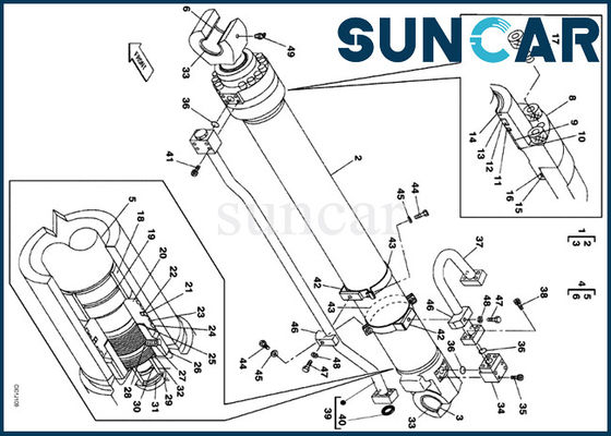 kaufen FALL LZ00478 Arm-Rollsiegel-Kit For-Kettenbagger CX330 inneres Reparatur-Set online manufacture