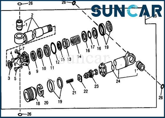 kaufen Mengen-Dichtungs-Reparatur Kit Excavator Service Kits Hydrozylinder AR105293 Deere-Teil-890 online manufacture