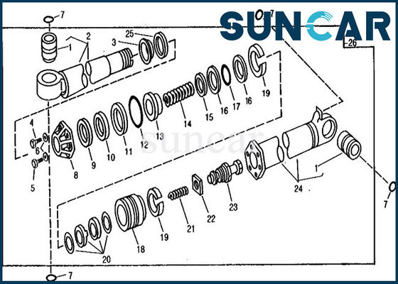 kaufen Ersatz-Mengen-Rollsiegel Kit Excavator Hydraulic Seals 890A Deere Teil-RE21214 online manufacture