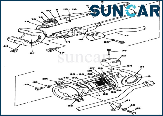 kaufen Des Arm-LZ008960 Fall-mechanische Öl-Dichtungs-Ausrüstung Rollsiegel-des Reparatur-Set-CX225SR online manufacture