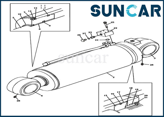 kaufen Rollsiegel-Kit Fits-FALL CX470C CX460 des Gegengewicht-LZ00620 Kettenbagger online manufacture