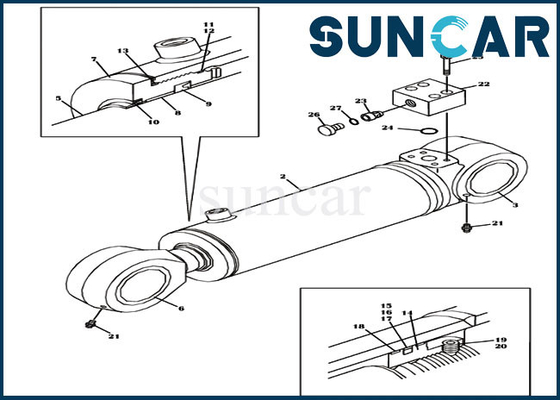 kaufen Rollsiegel-Reparatur-Kit Fors CX460 CX470B CX470C des Gegengewicht-LZ00621 FALL online manufacture