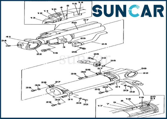 kaufen Selbst-Abtrennungsrollsiegel-Kit Fors CX700B CX700 des gegengewicht-LZ00464 Fall-Bagger online manufacture