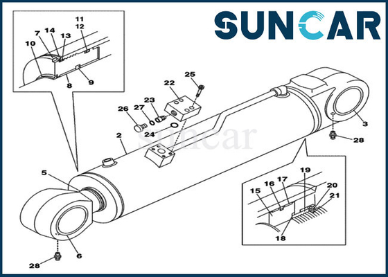 kaufen Selbst-Abtrennungsrollsiegel-Reparatur Kit Fits Case CX800 CX700 des gegengewicht-LZ00463 online manufacture