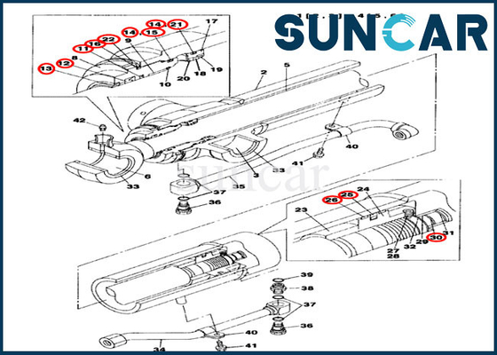 kaufen Kettenbagger LZ00471 glich SR-KASTEN Arm-Schöpflöffel-Rollsiegel-Kit Fors CX75SR CX75C aus online manufacture