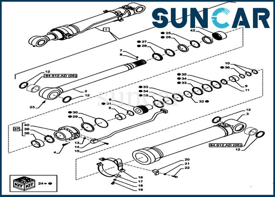 kaufen Rollsiegel-Kit Mechanical Oil Seal Fitss CX300D LC des Arm-LZ013720 FALL schwere Ausrüstung online manufacture