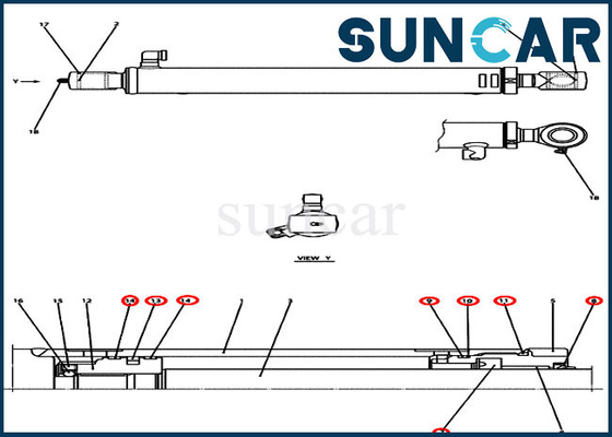 kaufen Rollsiegel-Kit Fits-FALL CX36B CX31B des Eimer-PX01V00041R300 Vertrag Mini Crawler Excavator online manufacture