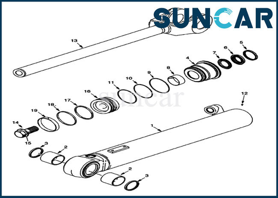 kaufen Das 84244457 Aufzug-Rollsiegel Kit Case Sealing Kit For modelliert Lader-Maschinen-Teile 921F 821G 821F online manufacture