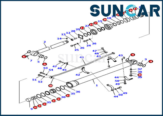 kaufen 707-99-57150 Ersatz-KOMATSU-Bagger Sealing Kit der Arm-Zylinder-Service-Ausrüstungs-PC220-8M0 online manufacture