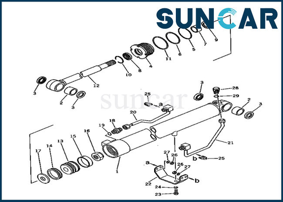 kaufen des Boom-20S-63-56101 hydraulische versiegelnde Ausrüstung Zylinder-Reparatur-Dichtungs-der Ausrüstungs-ISO9001 PC30-1 KOMATSU online manufacture