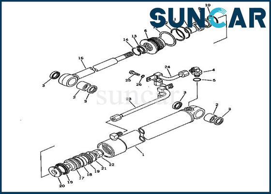 kaufen Dienstleister- für Betriebsausrüstungenteile Schwingen-Zylinder-Reparatur-Dichtungs-Kit Fors 20S-63-86101 PC30-1 KOMATSU online manufacture