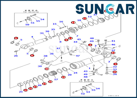 kaufen KOMATSU-Arm-Rollsiegel-Ausrüstung 7079959620 707-99-59620 für PC270-7 PC270LC-7L PC270LL-7L online manufacture