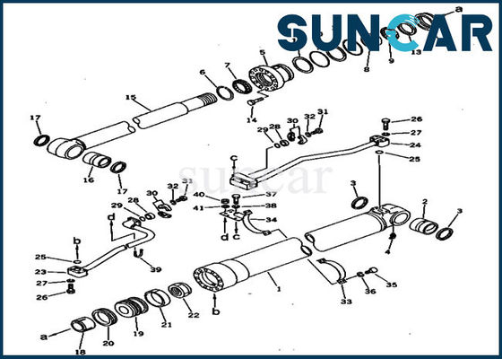 kaufen 207-63-52100 schwere Ausrüstung Boom-Rollsiegel-Kit Applicable To Komatsus PC300-3 PC300LC-3 online manufacture