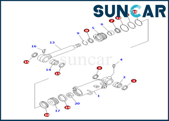 kaufen Blatt-Zylinder-Service-Ausrüstung 707-98-31110 7079831110 KOMATSU für Zylinder-Dichtungs-Ausrüstung des Blatt-PC35MR-1 online manufacture