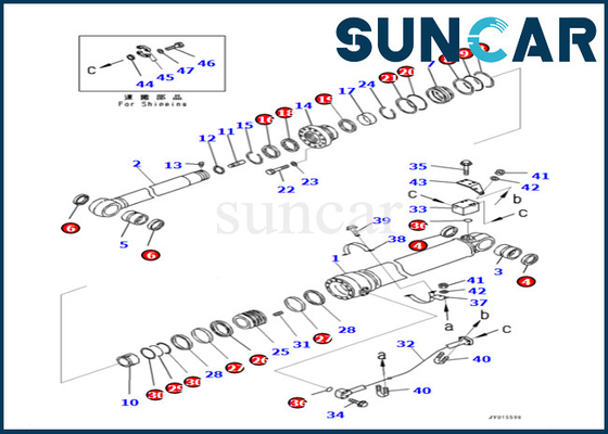 kaufen Arm-Zylinder-Ersatz-Ausrüstung 7079968780 707-99-68780 für PC400LC-8 PC400-8 PC400-8R KOMATSU online manufacture