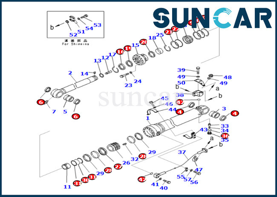 kaufen KOMATSU-Arm-Rollsiegel-Ausrüstung 721-98-02270 7219802270 Sitze PC360LC-11 HB365LC-3 PC390LC-8M0 online manufacture